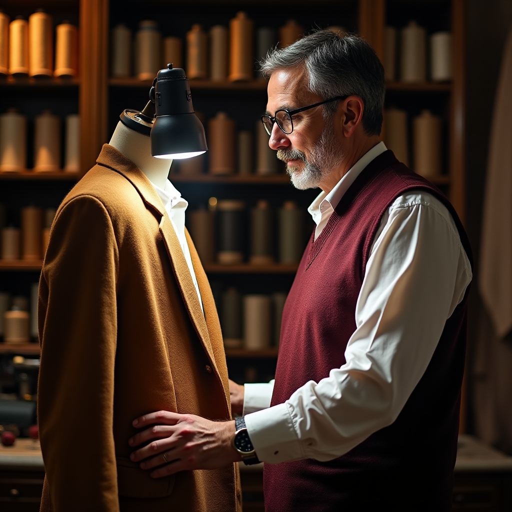 Restauro e riparazione di un cappotto vintage in tessuto pregiato